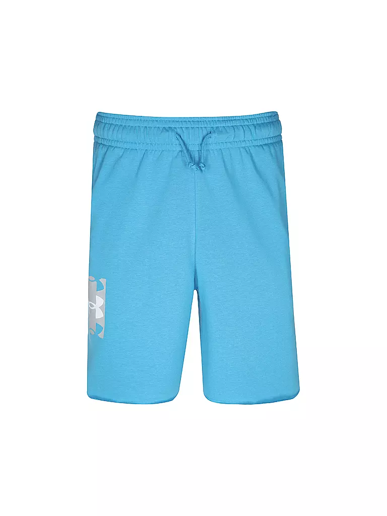 UNDER ARMOUR | Pantalón corto de hombre UA Rival Terry Logo 8in | Azul claro