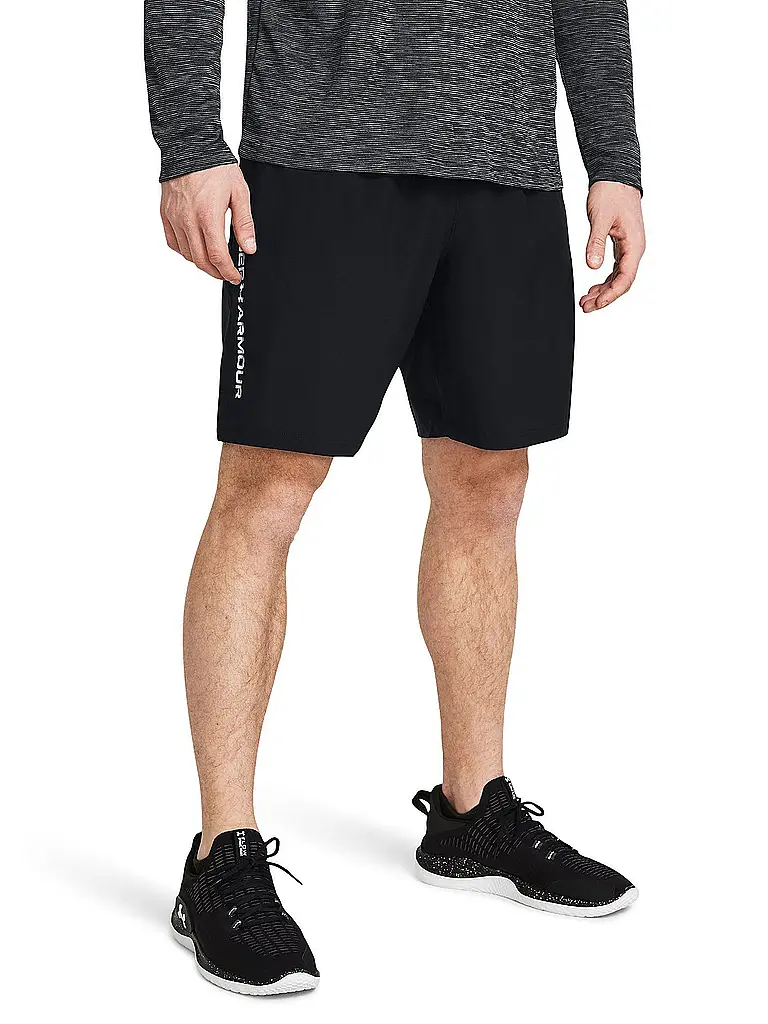 UNDER ARMOUR | Pantalón corto de hombre UA Woven Wordmark | Negro