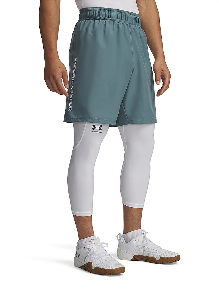 UNDER ARMOUR | Pantalón corto de hombre UA Woven Wordmark | Petróleo