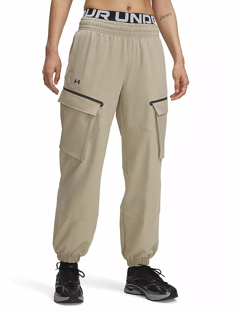 UNDER ARMOUR | Pantalón de chándal cargo mujer UA Unstoppable | Camel