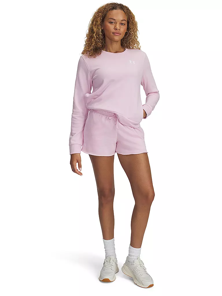 UNDER ARMOUR | Shorts de mujer UA Rival Terry | Rosa