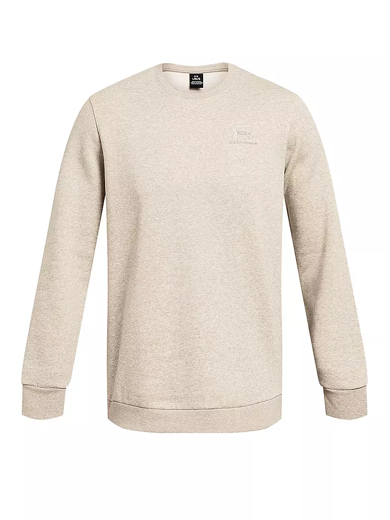 UNDER ARMOUR | Suéter de hombre UA Essential Fleece Crewneck | Camel