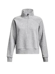 UNDER ARMOUR | Suéter de mujer UA Rival Fleece con ½ cremallera | Gris