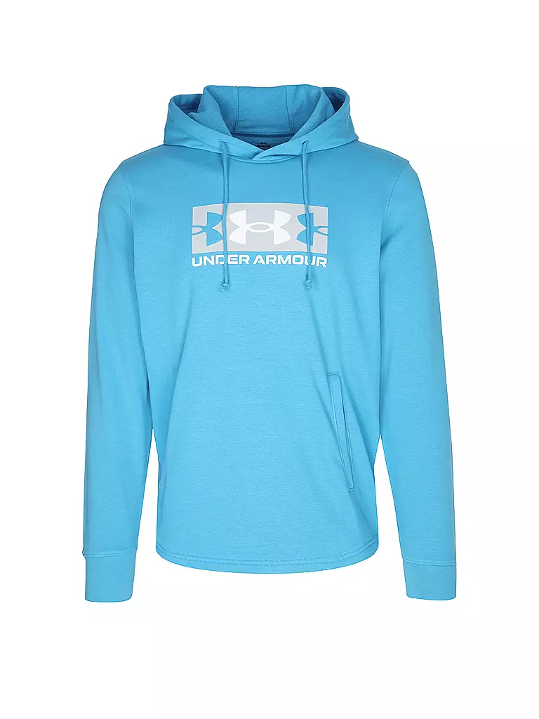 UNDER ARMOUR | Sudadera con capucha para hombre UA Rival French Terry Logo | Azul claro