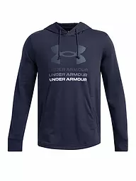 UNDER ARMOUR | Sudadera con capucha para hombre UA Rival Hoodie de French-Terry Graphic | Azul oscuro