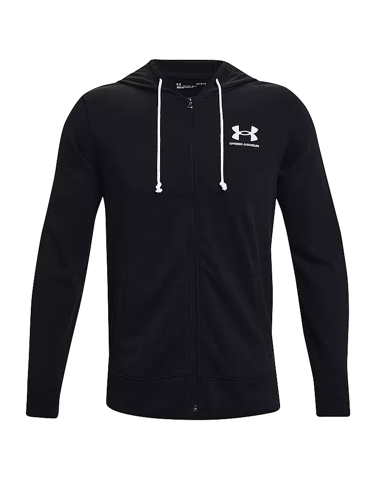 UNDER ARMOUR | Sudadera con capucha para hombre UA Rival Terry | Negro