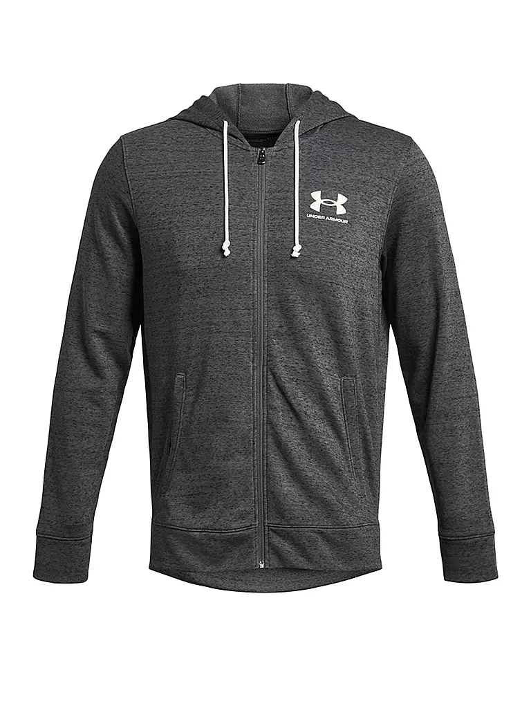 UNDER ARMOUR | Sudadera con capucha para hombre UA Rival Terry | Gris