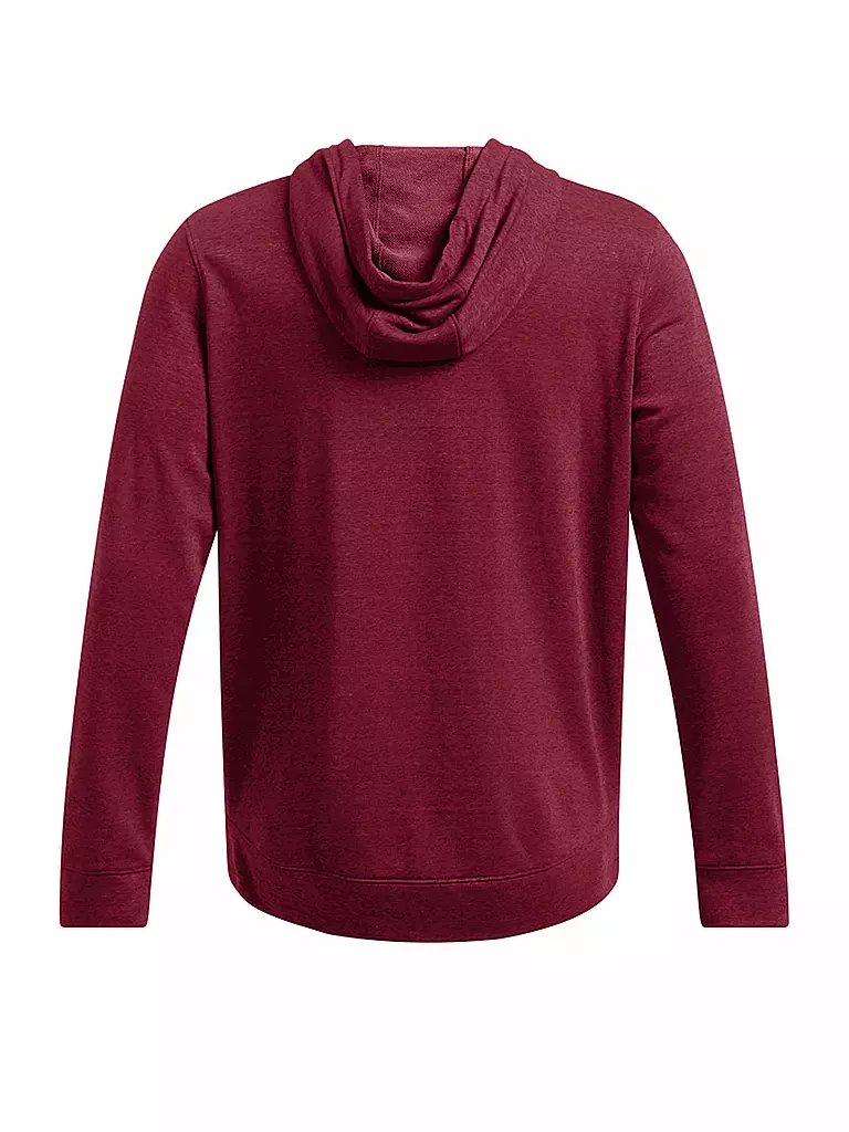 UNDER ARMOUR | Sudadera con capucha para hombre UA Rival Terry | Rojo oscuro