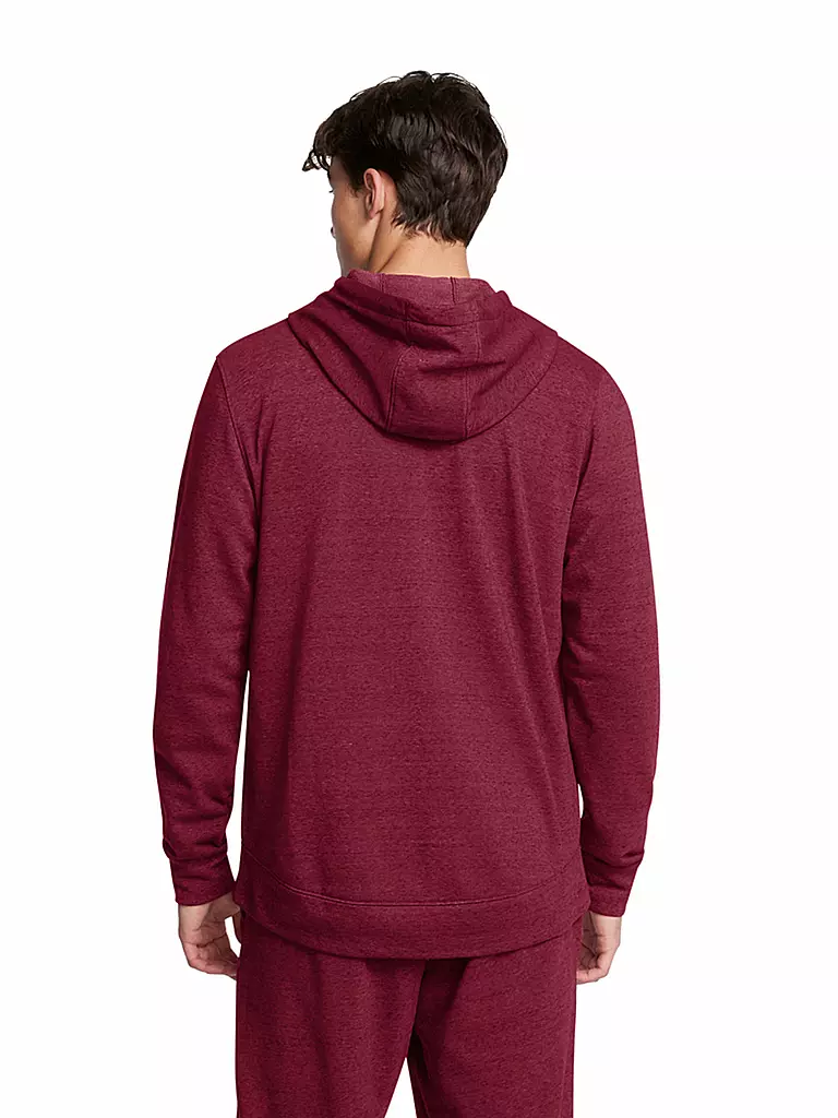 UNDER ARMOUR | Sudadera con capucha para hombre UA Rival Terry | Rojo oscuro