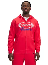 UNDER ARMOUR | Sudadera con capucha para hombre UA The Rock Icon Fleece | Rojo