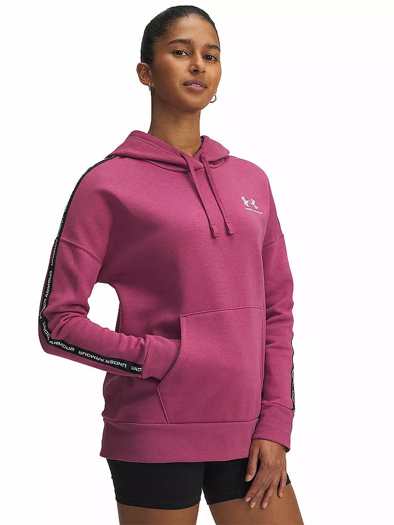 UNDER ARMOUR | Sudadera con capucha para mujer UA Icon Fleece Taped | Baya
