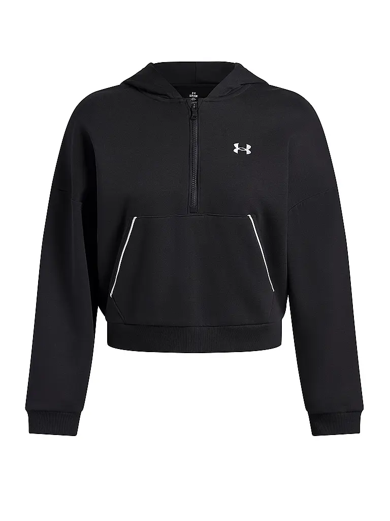 UNDER ARMOUR | Sudadera con capucha para mujer UA Rival Fleece Piped | Negro