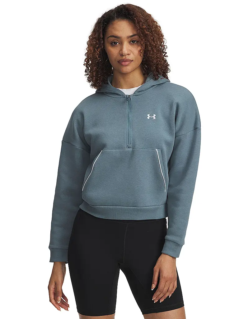 UNDER ARMOUR | Sudadera con capucha para mujer UA Rival Fleece Piped | Petróleo