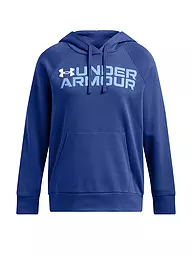 UNDER ARMOUR | Sudadera con capucha para mujer UA Rival Fleece Wordmark | Azul oscuro