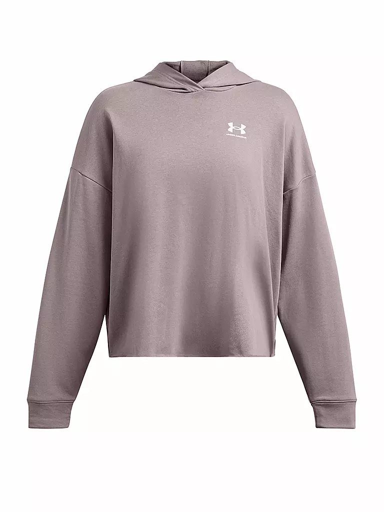 UNDER ARMOUR | Sudadera con capucha para mujer UA Rival Terry Oversize | Gris