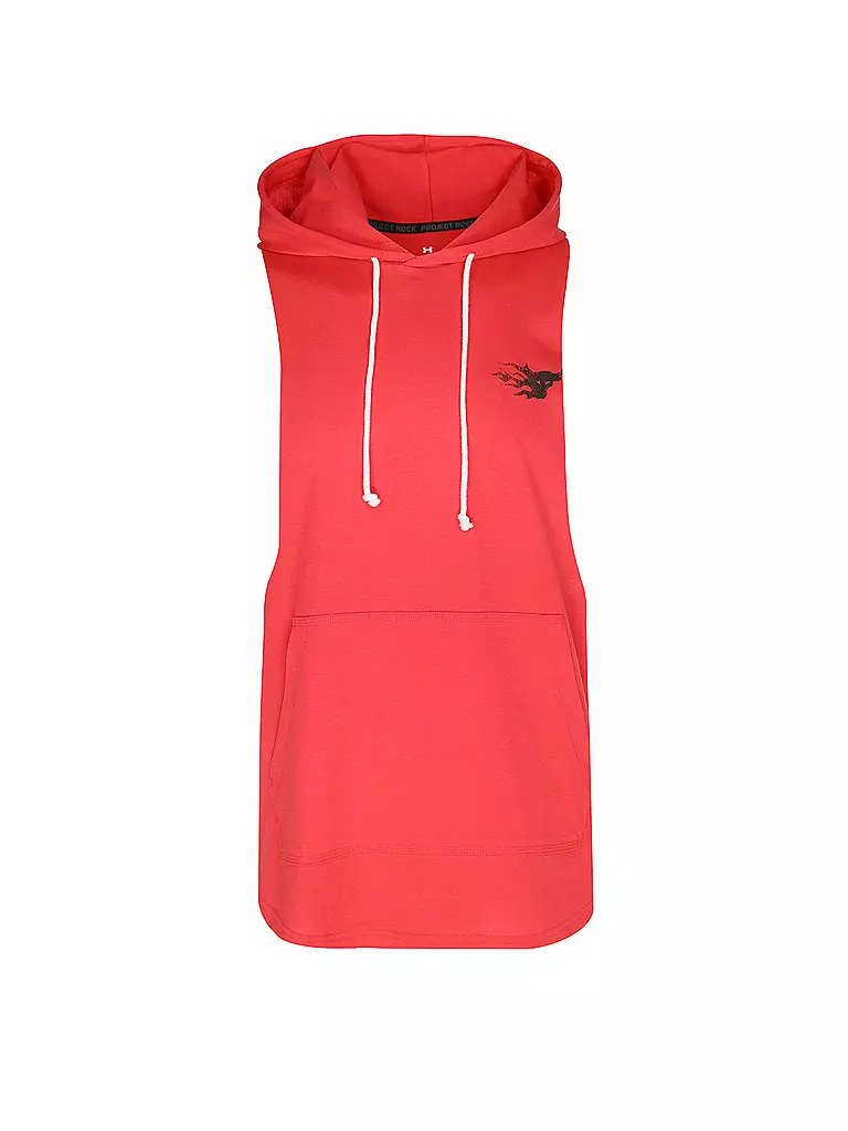 UNDER ARMOUR | Sudadera con capucha sin mangas para hombre UA The Rock | Rojo