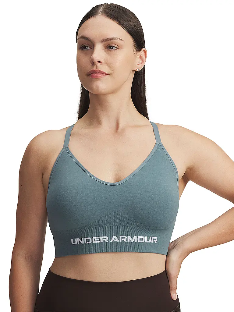 UNDER ARMOUR | Sujetador deportivo para mujer Vanish Seamless de sujeción baja | Petróleo