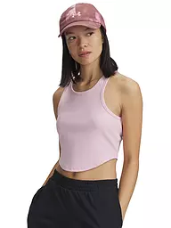 UNDER ARMOUR | Tank de mujer UA Rival RIB Crop | Rosa