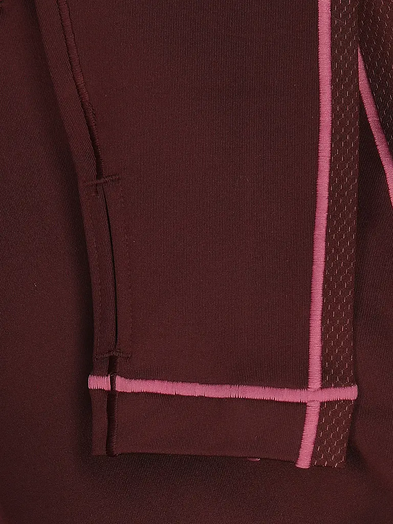 UNDER ARMOUR | Zipshirt de fitness ColdGear® para mujer | Rojo oscuro