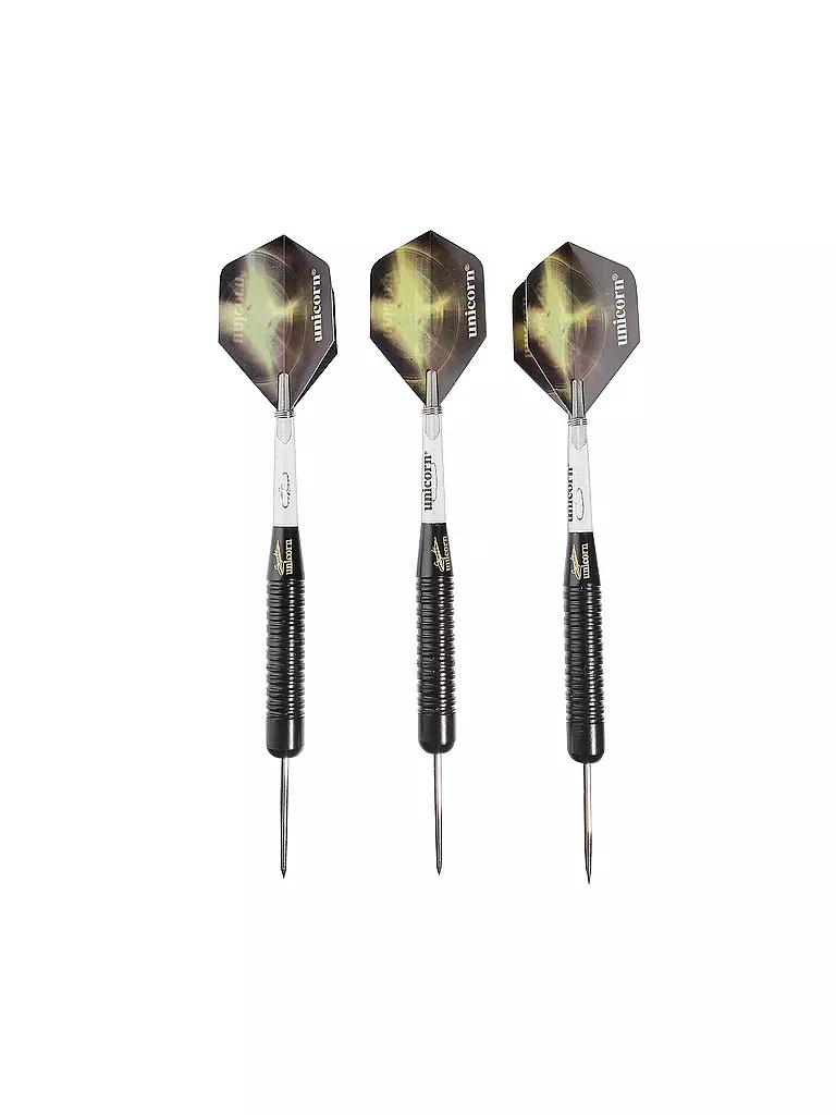 UNICORN | Dardos de punta de acero Black Brass (Gary Anderson) | Sin color