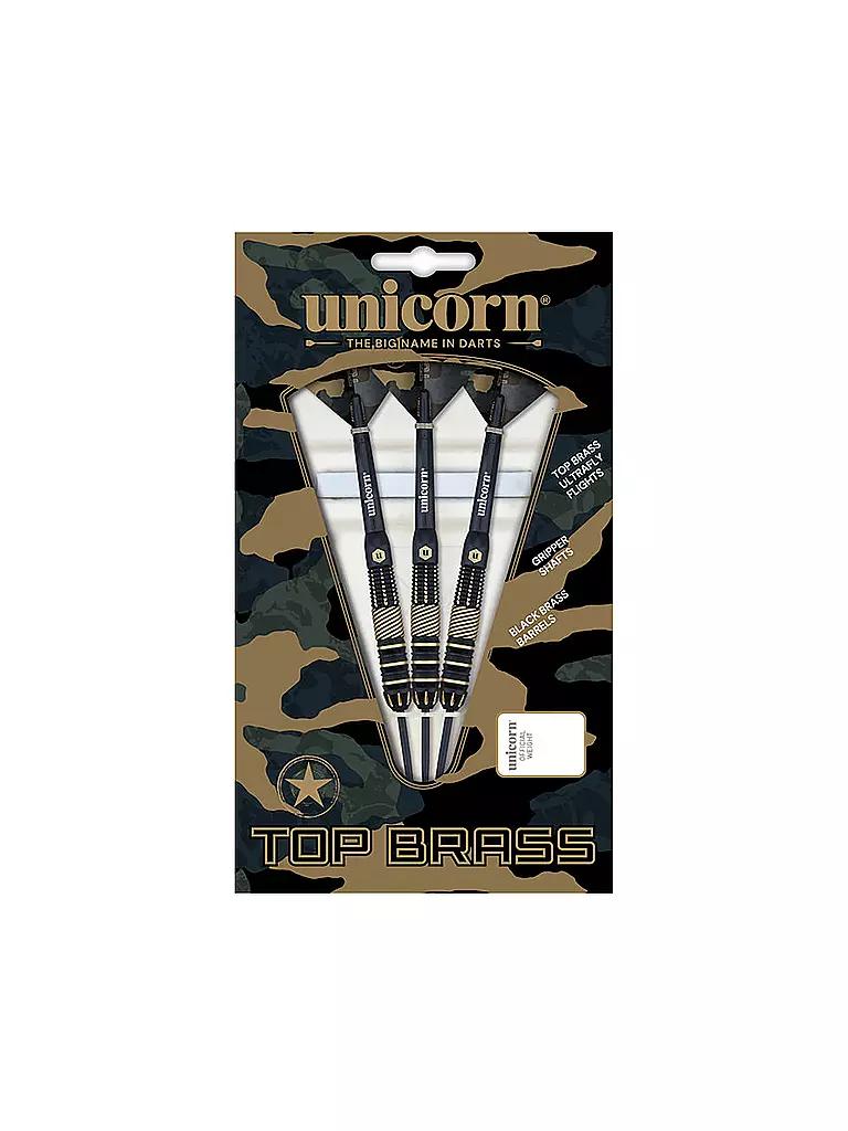 UNICORN | Dardos Top Brass 19g | Negro