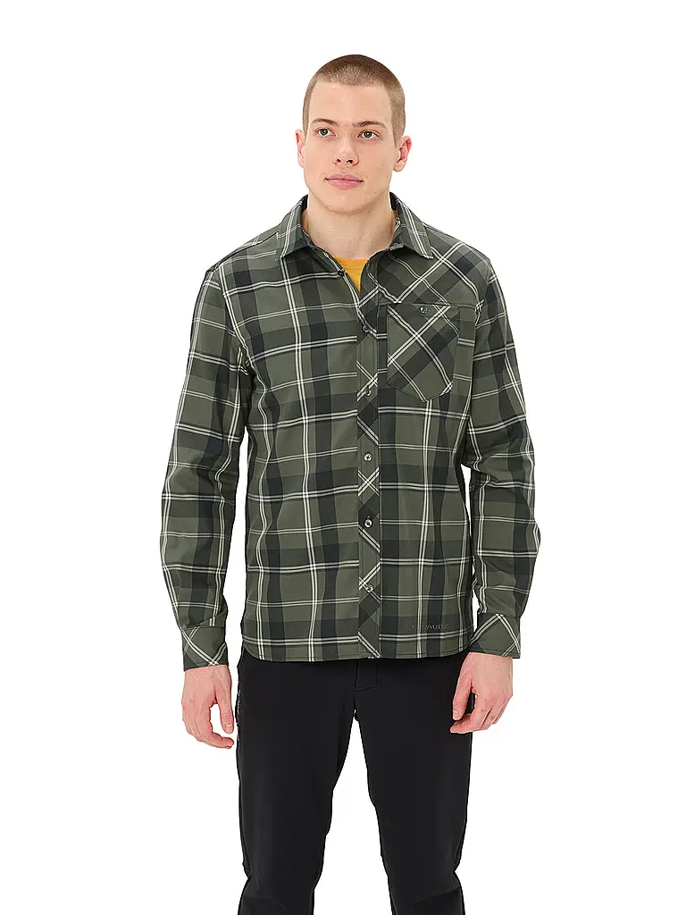 VAUDE | Camisa de hombre Neshan IV | Verde oscuro