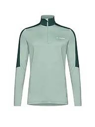 VAUDE | Camiseta de senderismo para mujer Livigno con cremallera | Verde claro