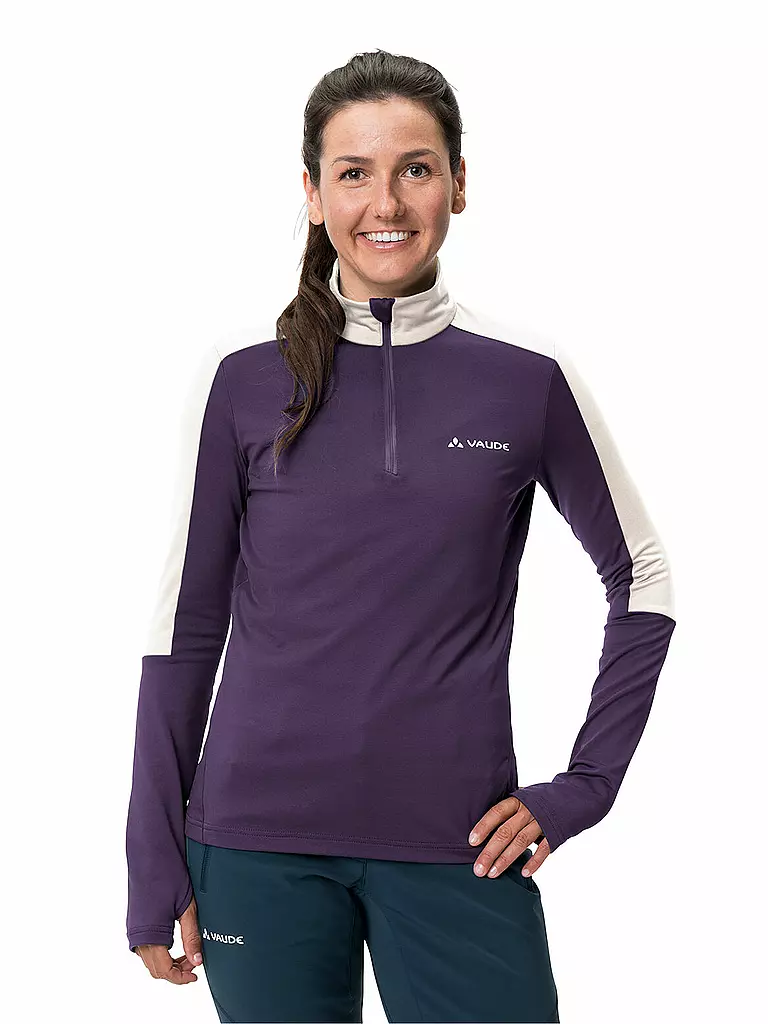 VAUDE | Camiseta de senderismo para mujer Livigno con cremallera |