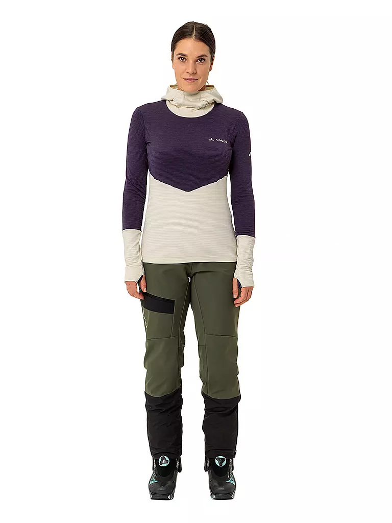 VAUDE | Camiseta de senderismo para mujer Monviso con capucha | Lila