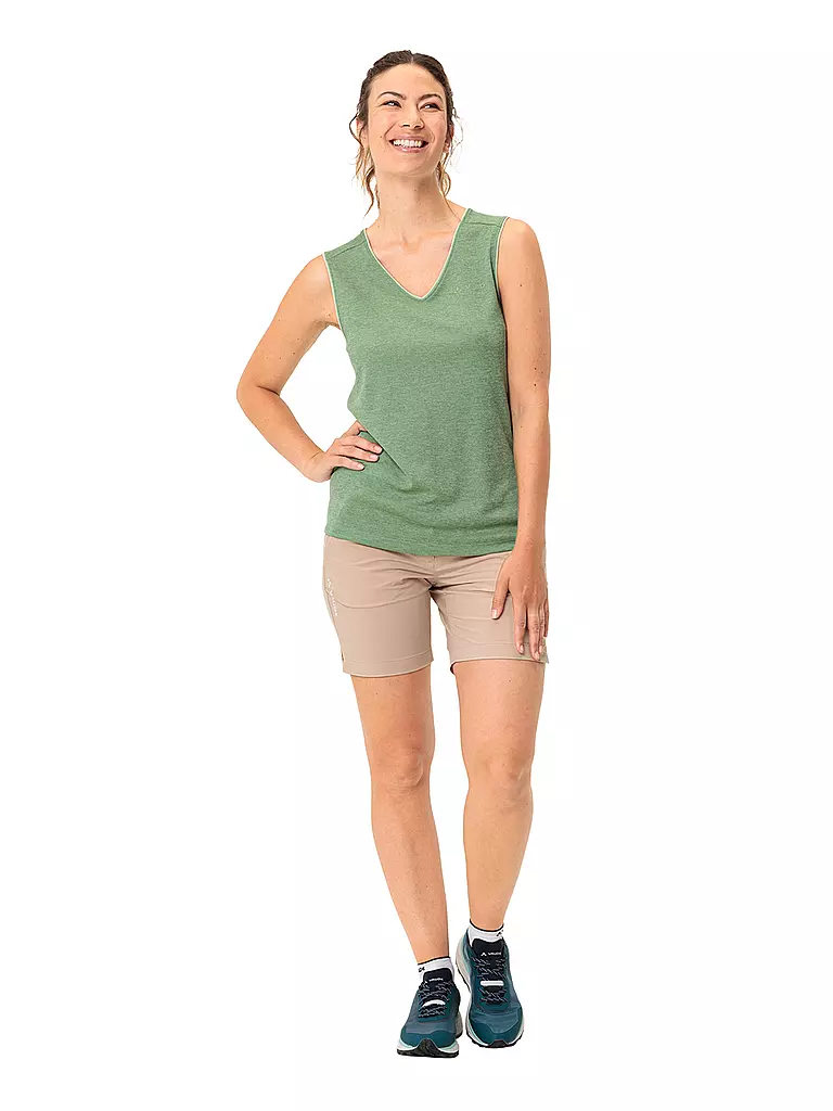 VAUDE | Camiseta de tirantes funcional Essential para mujer | Verde claro