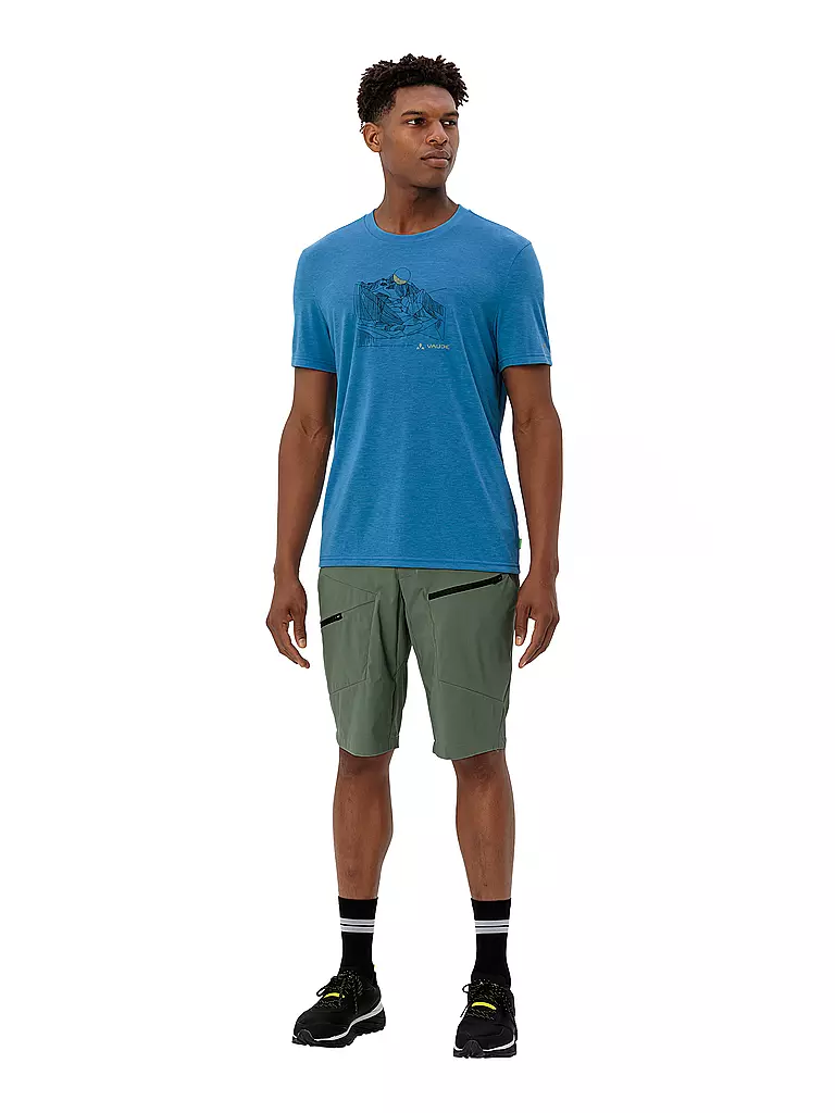VAUDE | Camiseta funcional de hombre Tekoa Wool | Azul