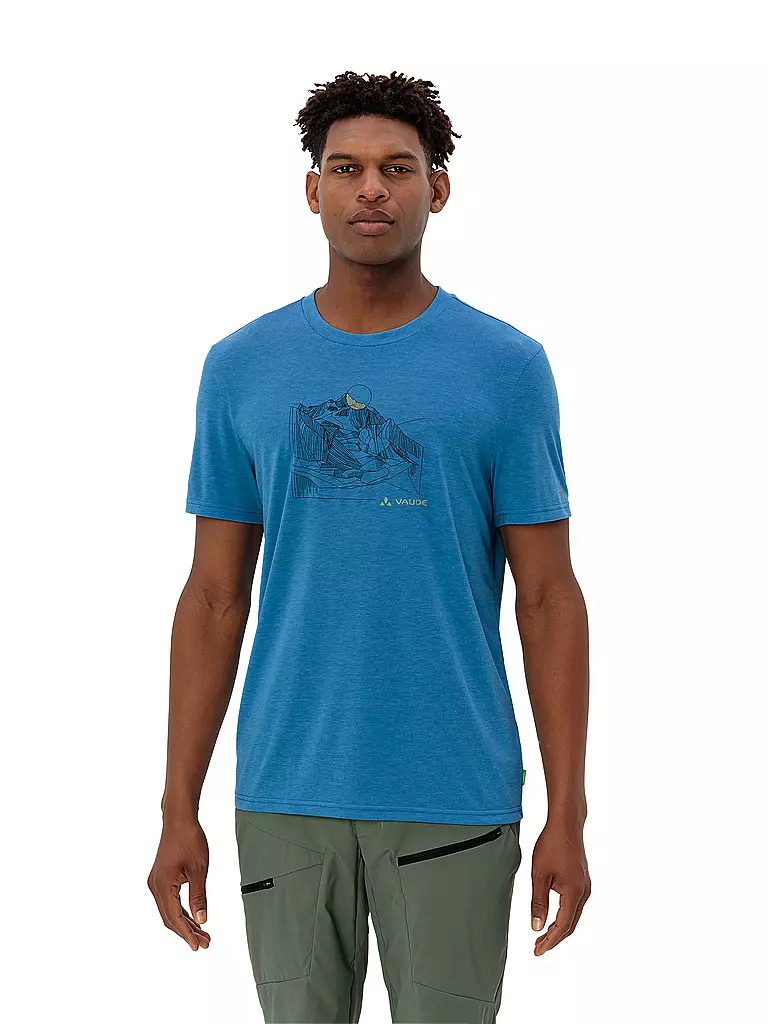 VAUDE | Camiseta funcional de hombre Tekoa Wool | Azul