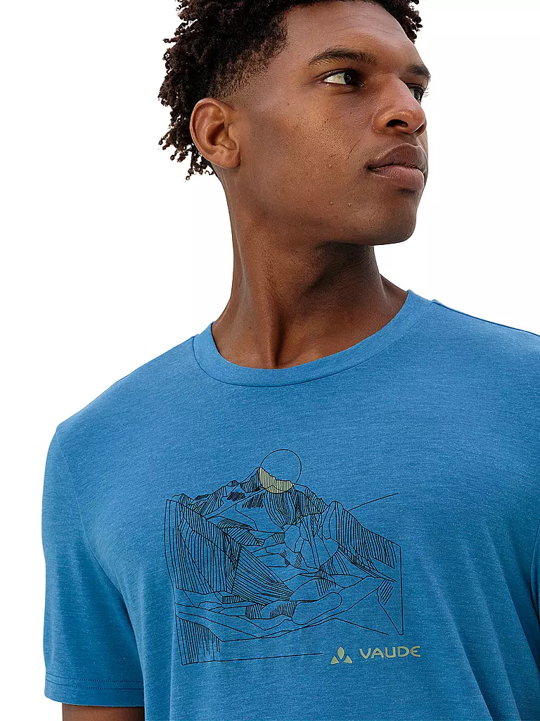 VAUDE | Camiseta funcional de hombre Tekoa Wool | Azul