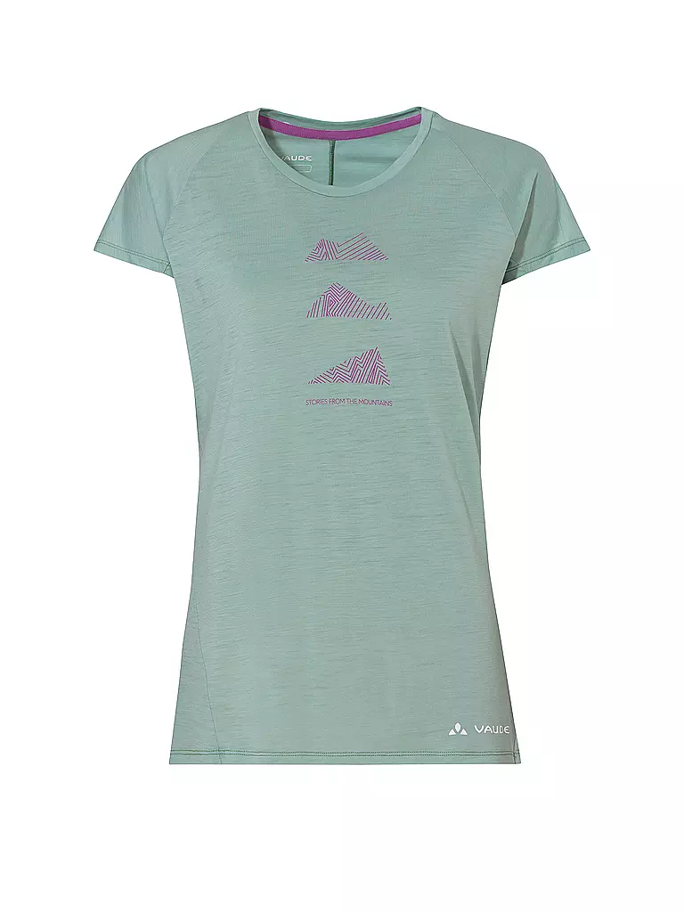 VAUDE | Camiseta funcional de lana Tekoa para mujer | Verde claro