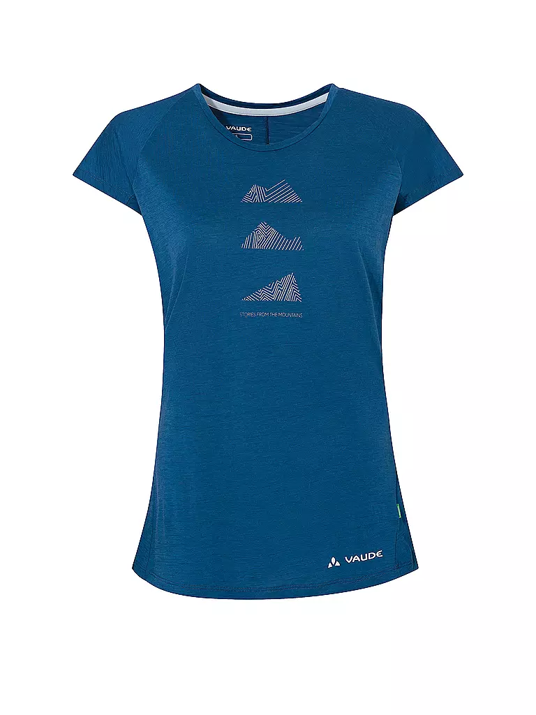 VAUDE | Camiseta funcional de lana Tekoa para mujer | Azul oscuro