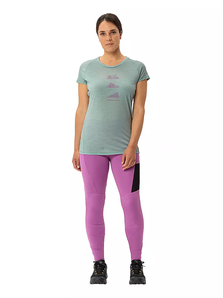 VAUDE | Camiseta funcional de lana Tekoa para mujer | Verde claro
