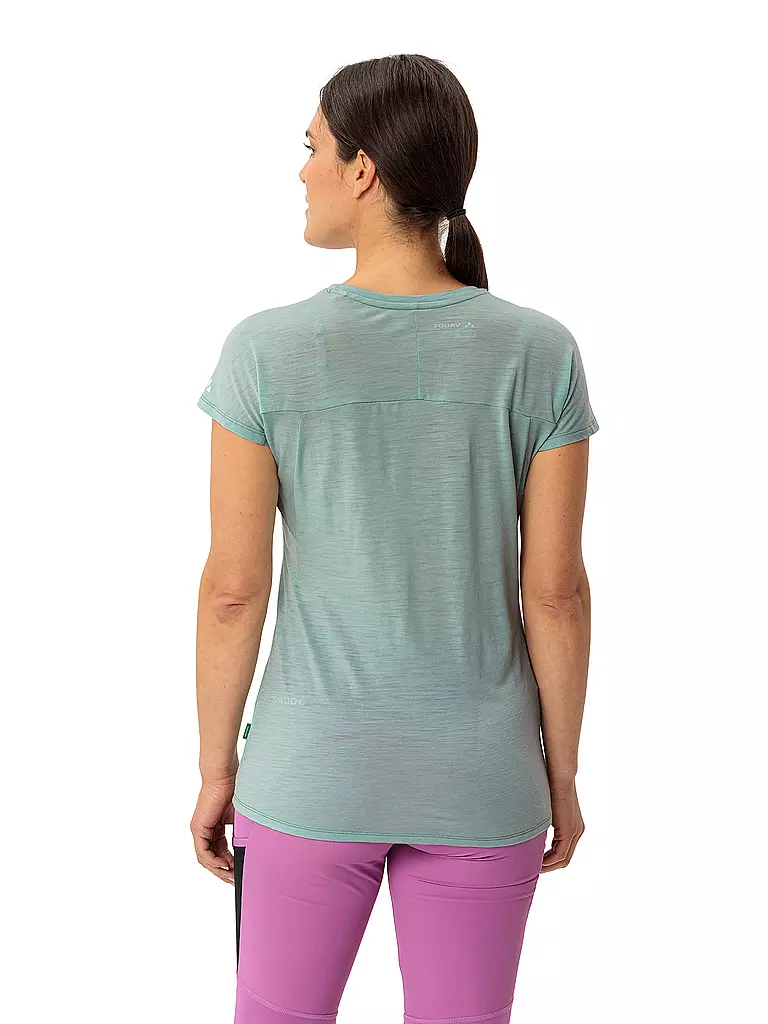 VAUDE | Camiseta funcional de lana Tekoa para mujer | Verde claro