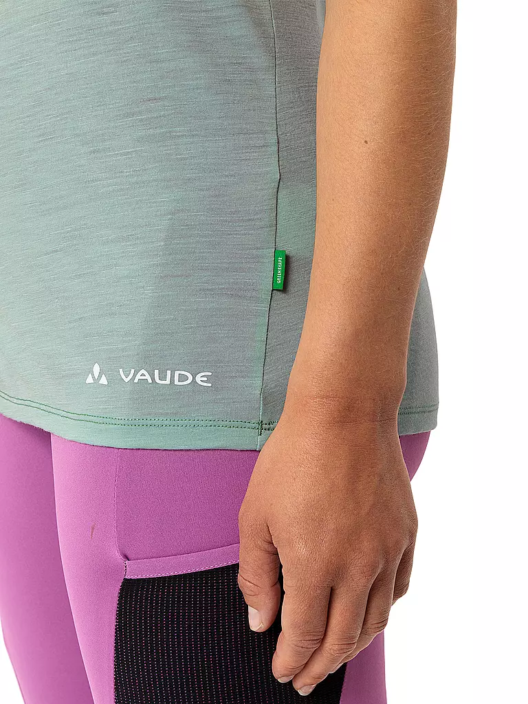 VAUDE | Camiseta funcional de lana Tekoa para mujer | Verde claro