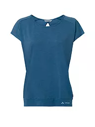 VAUDE | Camiseta funcional de mujer Skomer Streifen | Azul oscuro