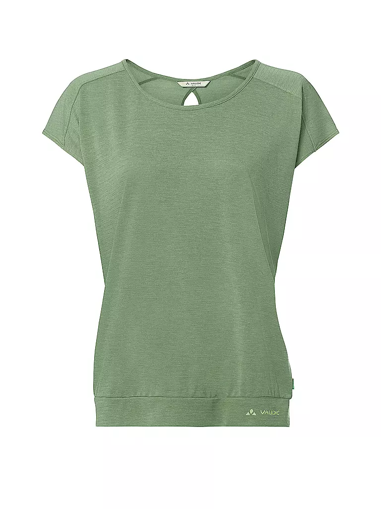 VAUDE | Camiseta funcional de mujer Skomer Streifen | Verde claro