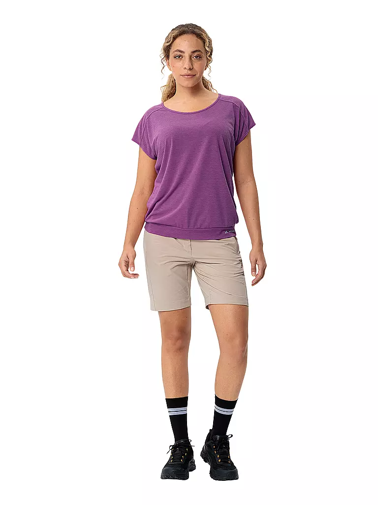 VAUDE | Camiseta funcional de mujer Skomer Streifen | Lila