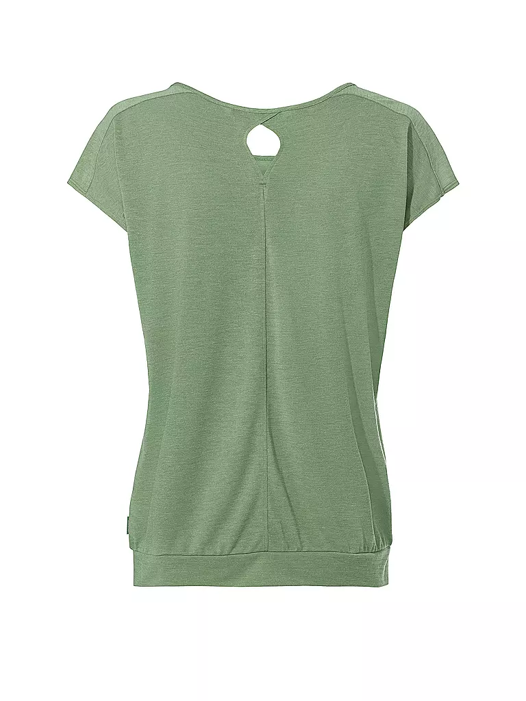 VAUDE | Camiseta funcional de mujer Skomer Streifen | Verde claro