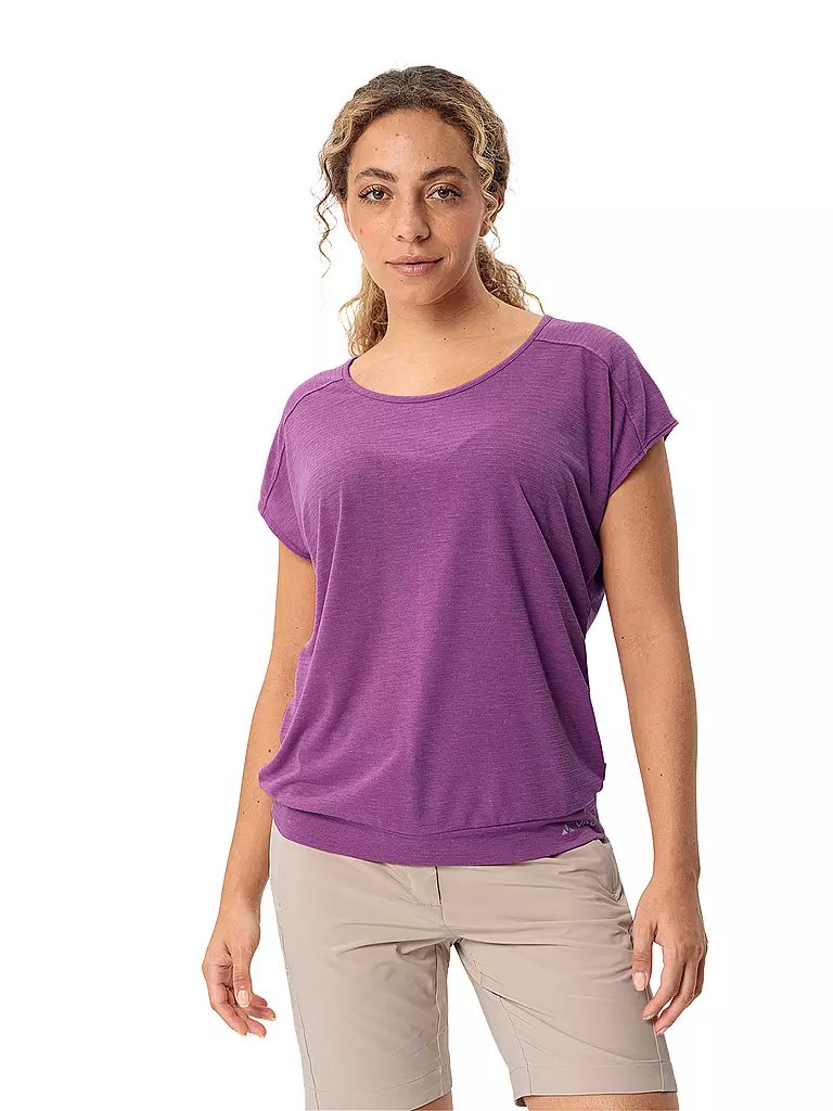 VAUDE | Camiseta funcional de mujer Skomer Streifen | Lila