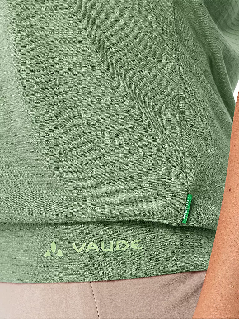 VAUDE | Camiseta funcional de mujer Skomer Streifen | Verde claro