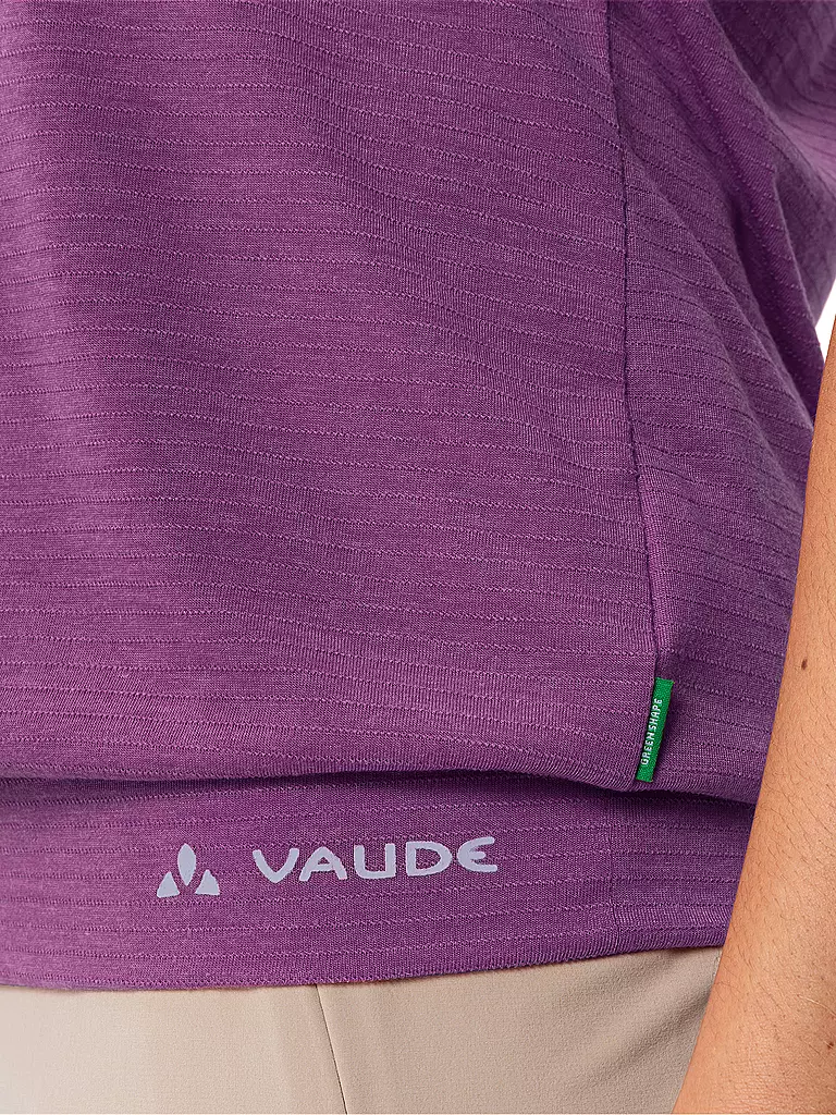 VAUDE | Camiseta funcional de mujer Skomer Streifen | Lila
