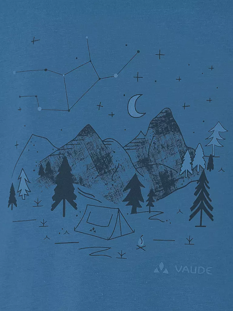 VAUDE | Camiseta infantil Lezza | Azul oscuro