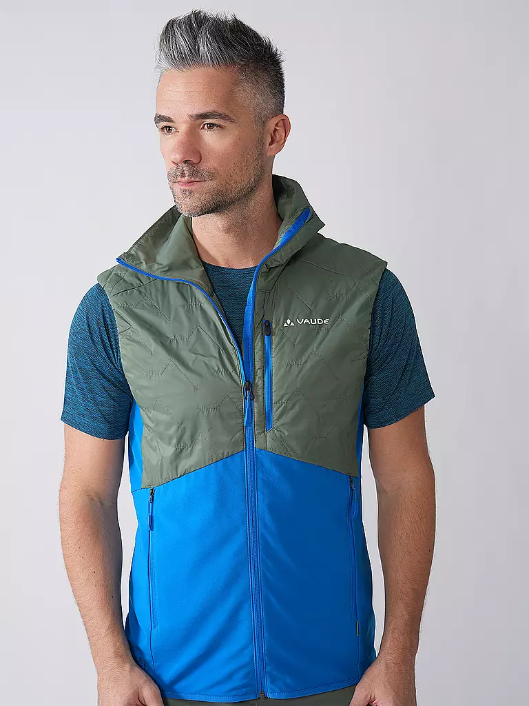 VAUDE | Chaleco híbrido Brenva para hombre | Azul