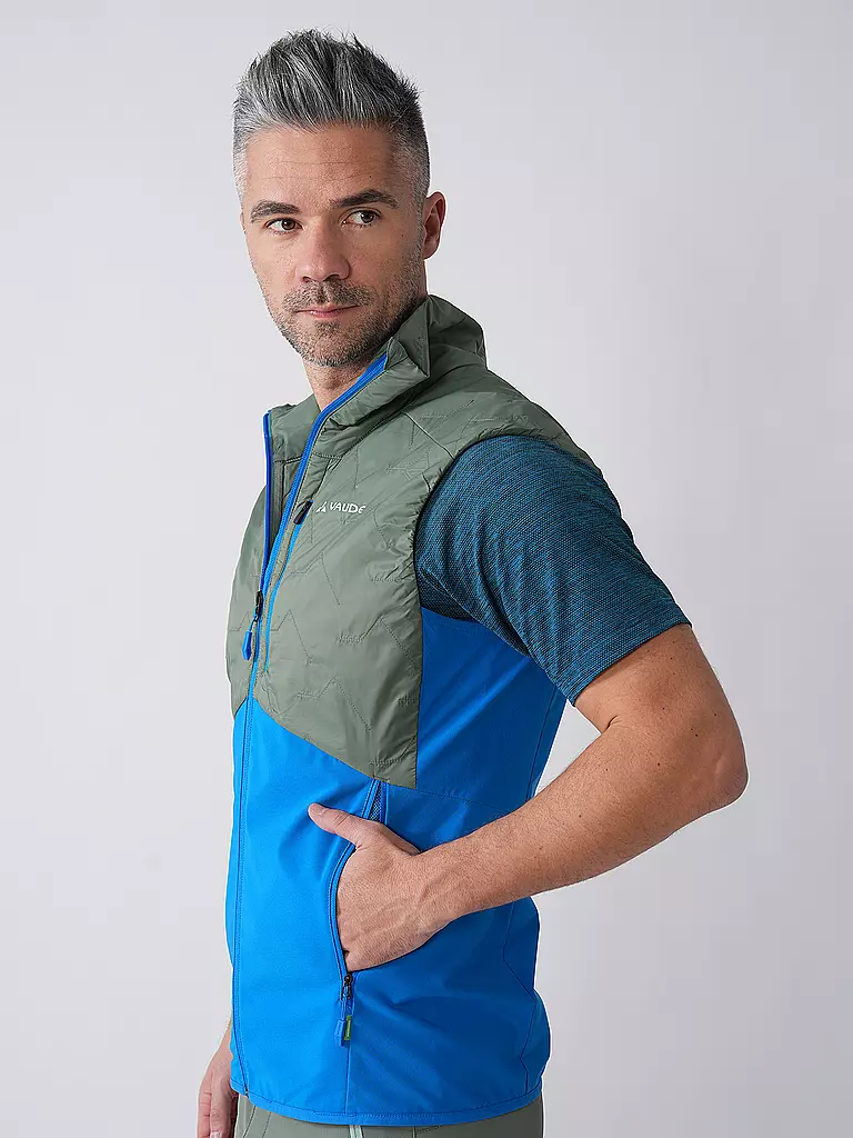 VAUDE | Chaleco híbrido Brenva para hombre | Azul