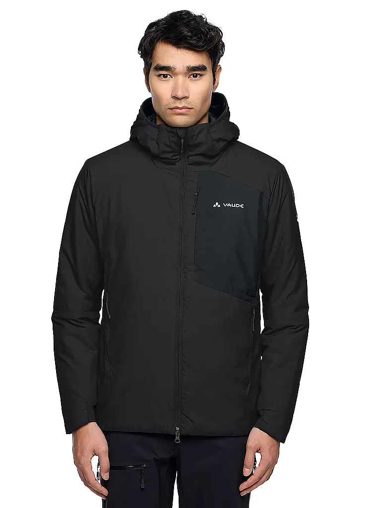 VAUDE | Chaqueta aislante para hombre Monviso Warm con capucha | Negro