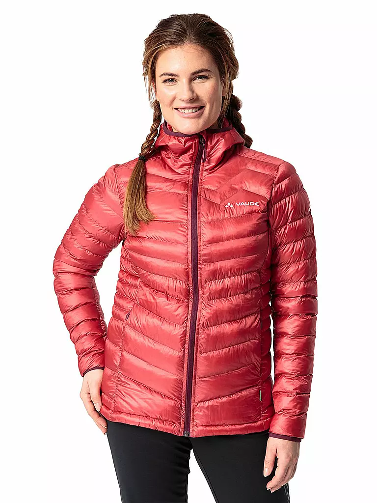 VAUDE | Chaqueta de aislamiento para mujer Batura con capucha | Rojo oscuro